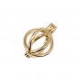 Bélière Cage pour perle (8mm) - 20mm - Doré x 1pc