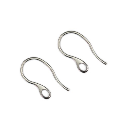 Earrings hook 11x22mm - Stainless Steel 304 x 6pcs