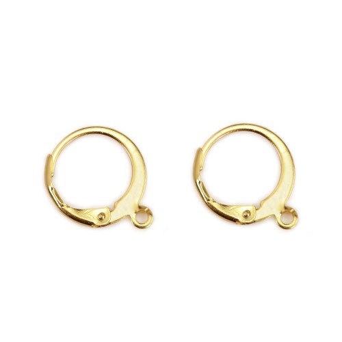 Brinco crioulo redondo de 12mm - Aço Inoxidável 304 dourado x 4pcs