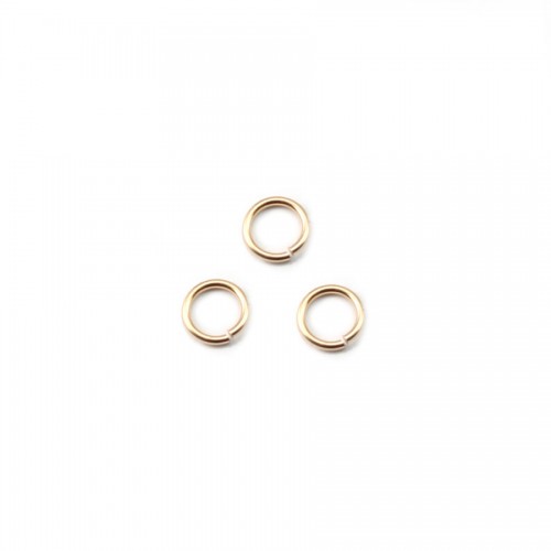 Anneaux ouverts 3x0.6mm - Aço Inoxidável 304 dourado x 40pcs