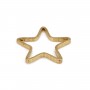 Separadores estrella de latón sin tratar 7mm x 20uds