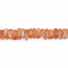 Sunstone heishi rondelle 7-8mm x 40cm