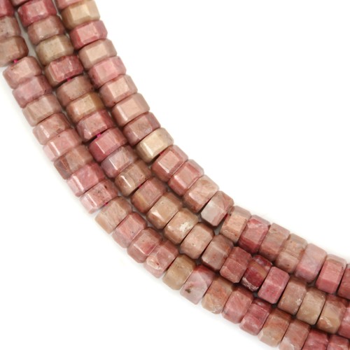 ```html
Rhodonite rondelle esagonale sfaccettata 3x6mm x 38cm
```