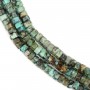 ```html
Rondelle esagonale sfaccettata in turchese africano 3x6mm x 38cm
```