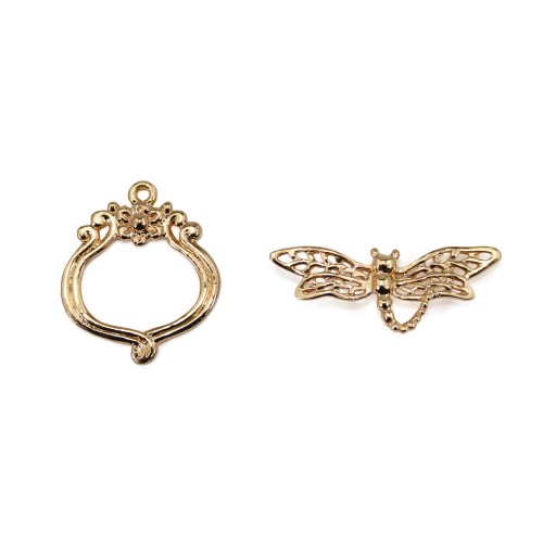 Ensemble di endentif dorato su ottone x1pc