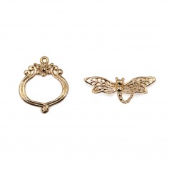 Ensemble de endentif  dorée sur laiton  x1pc