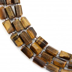 Baroque tiger eye 7x11mm x 39cm