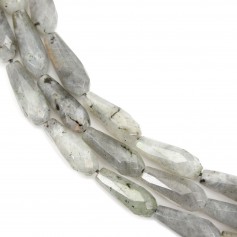 Labradorit facettierter Tropfen 6x16mm x 38cm