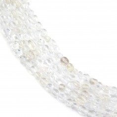 Nugget de quartzo transparente barroco 4-5mm x 40cm