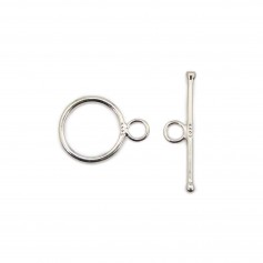 Fermoir T en argent 925 13mm x 1pc