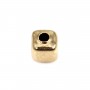 Perle cube 3mm - Gold Filled x 2pcs