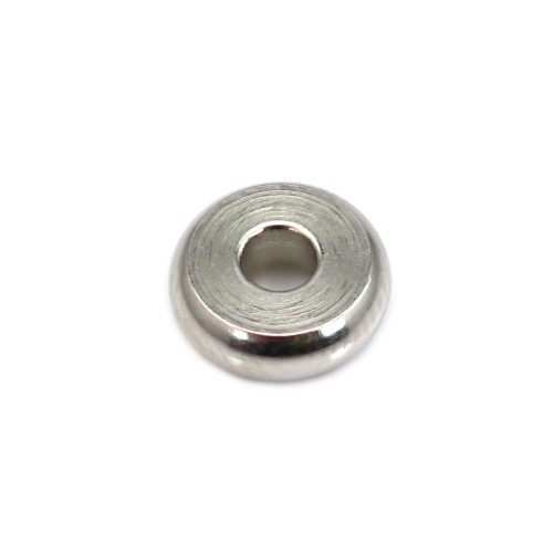 Rondelle de perlas Heishi 2x6mm - Acero Inoxidable 304 x 20 piezas