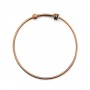 Bracelet réglable, en métal de couleur cuivre, 68mm x 1pc