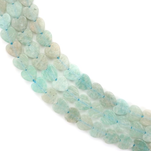 Amazonite heart 6mm x 39cm