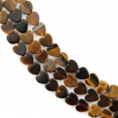 Oeil de Tigre coeur 6mm x 38cm