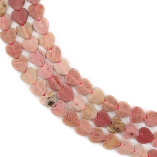 Rodonite cuore 6mm x 38cm