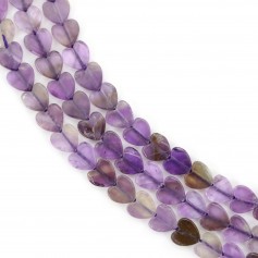 Amethyst heart 6mm x 39cm