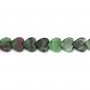 Ruby Zoisite heart 6mm x 37cm