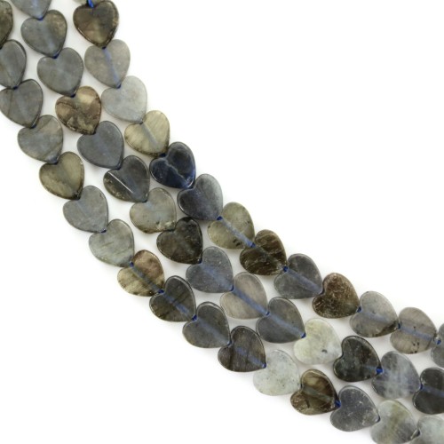 Labradorite heart 6mm x 38cm