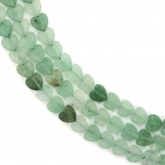 Aventurine coeur 6mm x 38cm