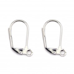 Dormeuse Argenté vieilli  17mm x 4pcs