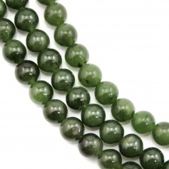 Jade Nefrita de Rusia redondo 8mm x 39cm