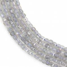 Labradorite en forme de cube facette 2mm x 40cm