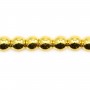 Hematita dourada redonda 4mm x 40cm