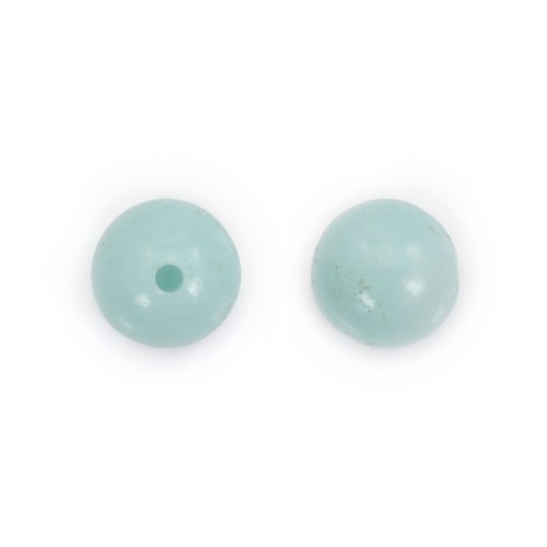 Amazonite semi-perçado redondo 6mm x 2 peças