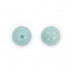 Amazonite semi-percé d'un coté 6mm x 5pcs