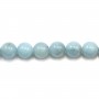 Aquamarin Rund 14mm x 40cm