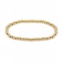 Golden Beads Bracelet round 4mm - Elastic x 1pc