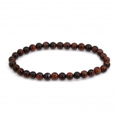 Armband Runder Bullenauge 6mm - Elastisch x 1 Stk.