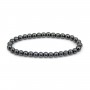 Bracelet Hématite rond 6mm - Elastique x 1pc