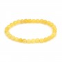 Bracelet Jade miel rond 6mm - Elastique x 1pc