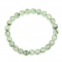 Prehnite bracelet round 8mm - Elastic x 1pc