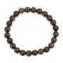Armband Bronzit rund 8mm - Elastisch x 1 Stk.