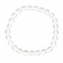 Pulseira de Cristal de Rocha redonda 8mm - Elástico x 1 unid.