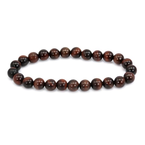 Armband Runder Bullenauge 8mm - Elastisch x 1 Stk.