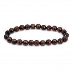 Armband Runder Bullenauge 8mm - Elastisch x 1 Stk.