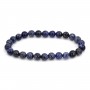 Sodalite round bracelet 8mm - Elastic x 1pc