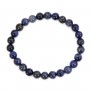 Pulsera Sodalita redonda 8mm - Elástico x 1ud.