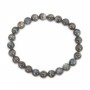 Bracciale Labradorite tondo 8mm - Elastico x 1pz