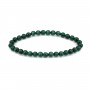 Malachite round bracelet 6mm - Elastic x 1pc