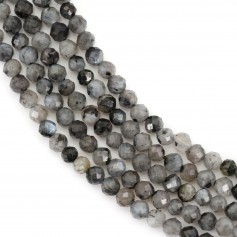 Larvikite tondo sfaccettato 3mm x 39cm