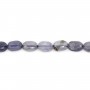 Iolite (Cordierite) faceted oval 4x6mm x 39cm