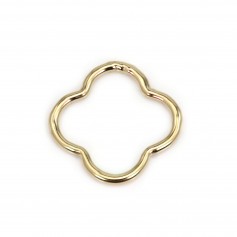 Anneau soudé trèfle 10mm - Gold Filled x 1pc