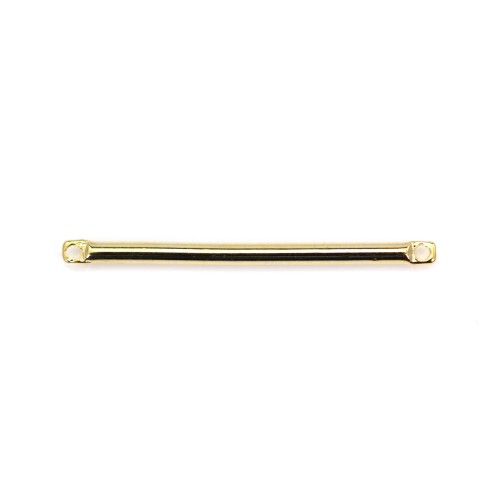 Separador en forma de tubo 1.5x25mm, dorado en latón x 10 piezas