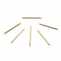 Intercalaire in forma di tubo 1.5x25mm, dorato su ottone x 10 pezzi
