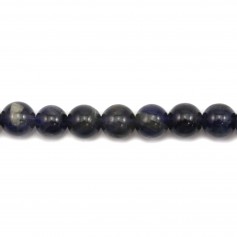 Cordiérite (Iolite) ronde 8mm x 40cm